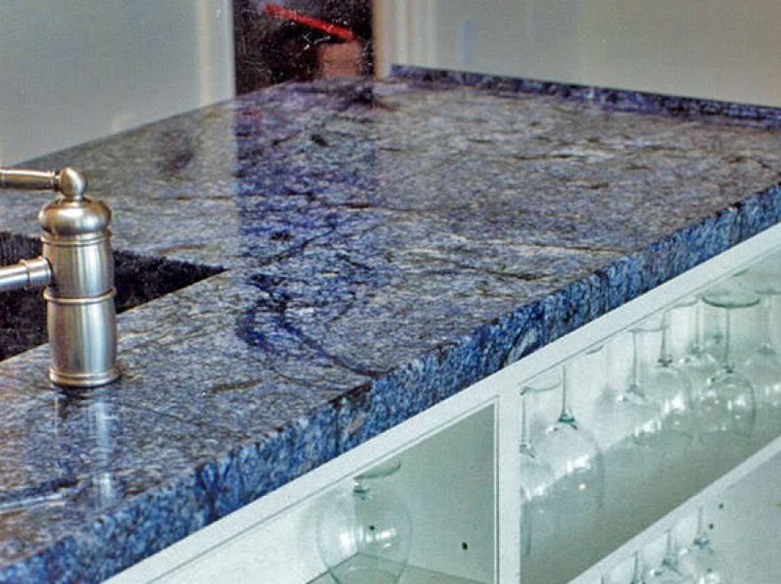 Blue Pearl Granite Offers Rich Looking, Blue Eyes Granite Countertops Kitchen Cabinets