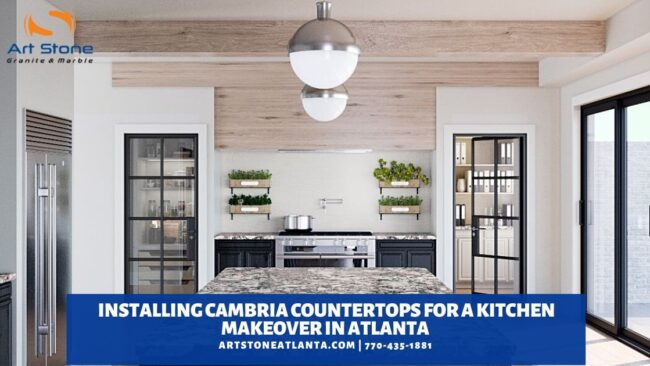 Installing Cambria Countertops for a Kitchen Makeover in Atlanta