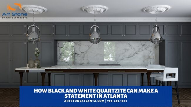 black and white quartzite