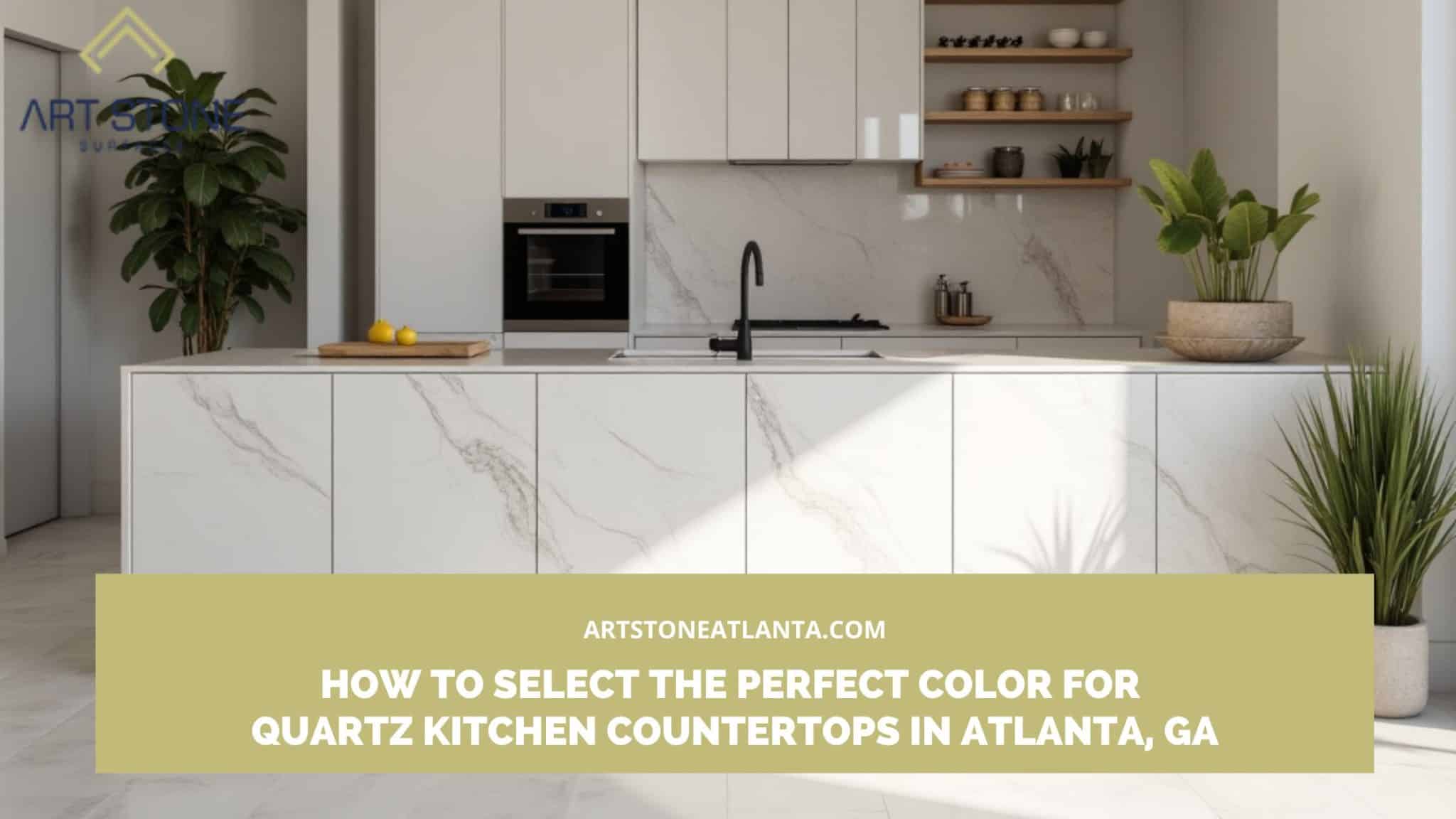Quartz kitchen countertops in Atlanta