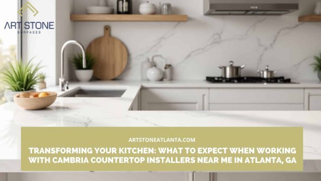 Cambria countertop installers near me in Atlanta
