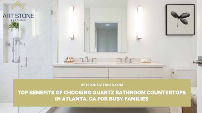 Quartz bathroom countertops in Atlanta
