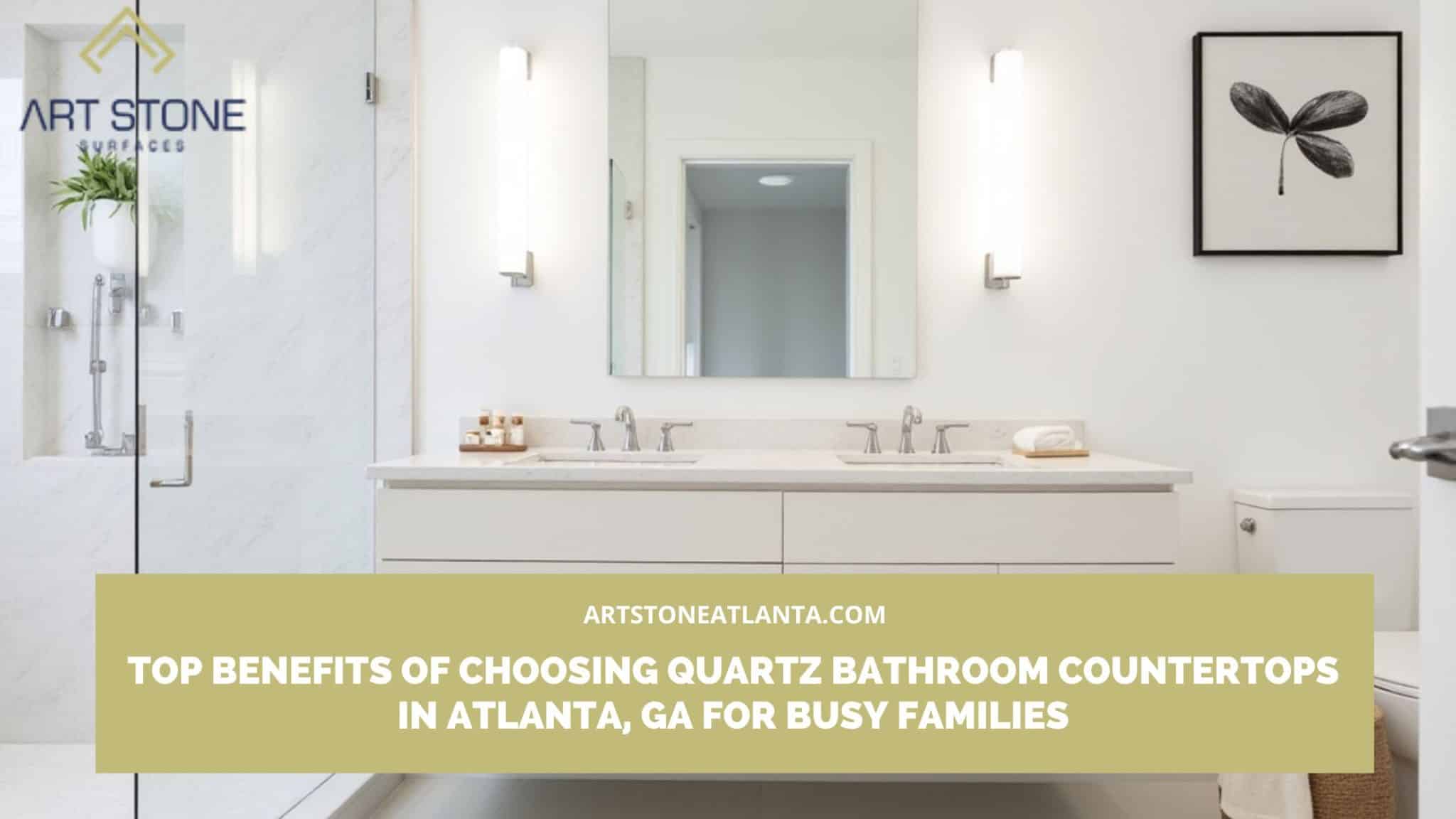 Quartz bathroom countertops in Atlanta
