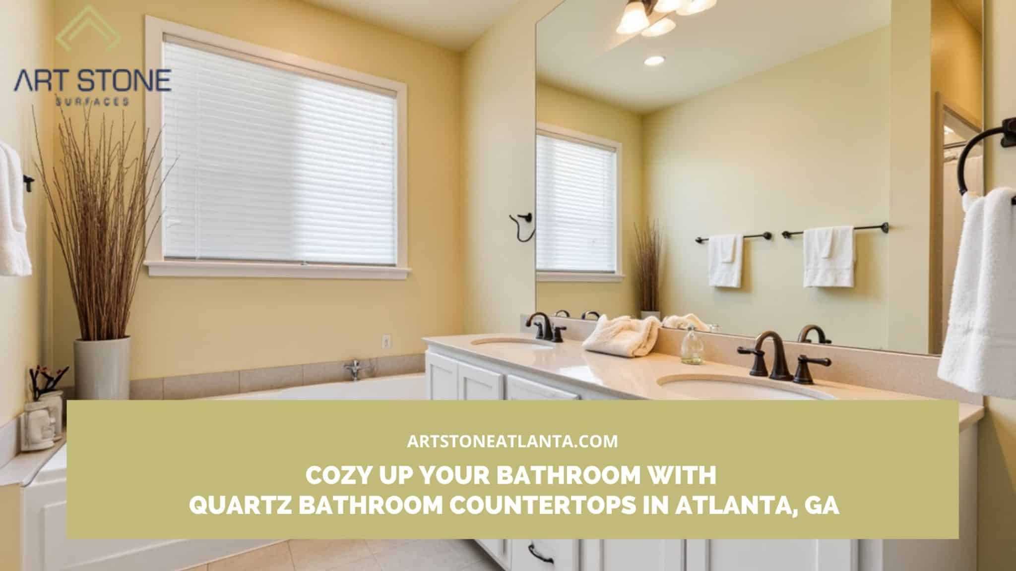 Quartz bathroom countertops in Atlanta