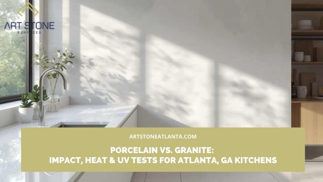 porcelain countertops vs granite Atlanta