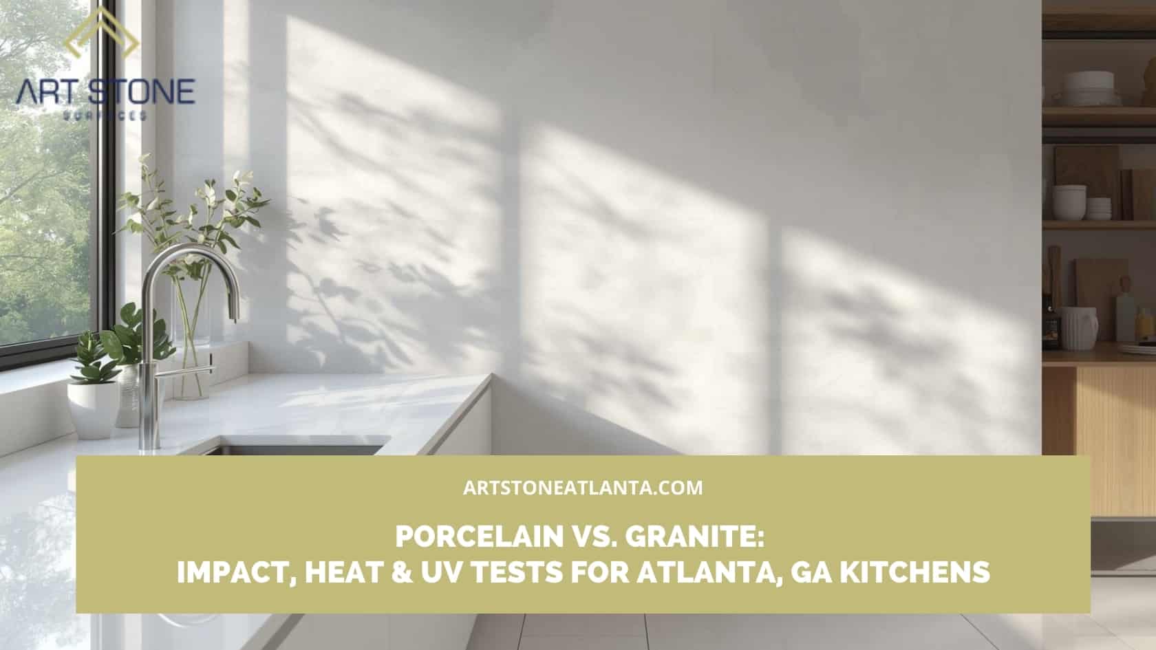 porcelain countertops vs granite Atlanta