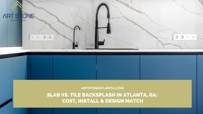 backsplash with countertops slab vs tile