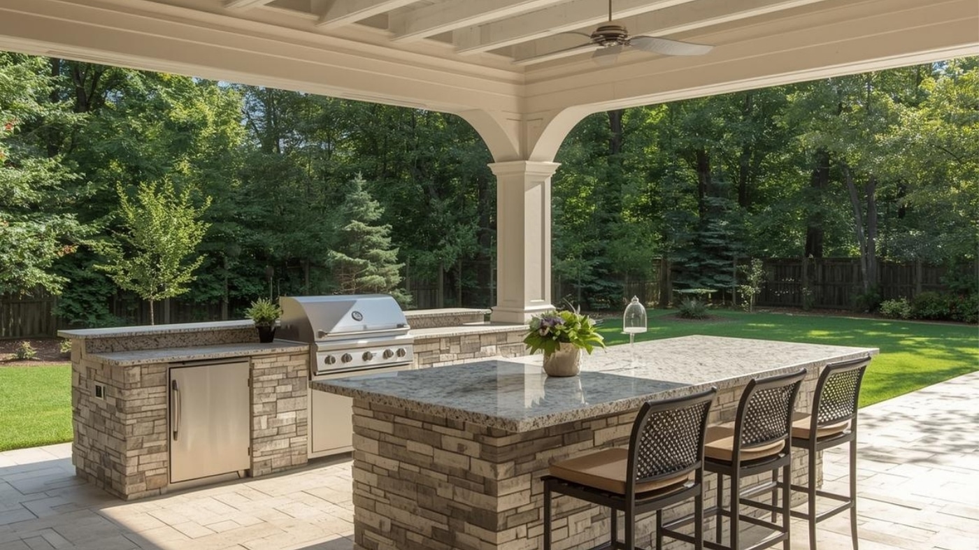 dekton vs porcelain vs granite outdoors Atlanta