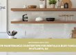 low maintenance countertops rentals families