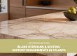 island overhang seating supports Atlanta