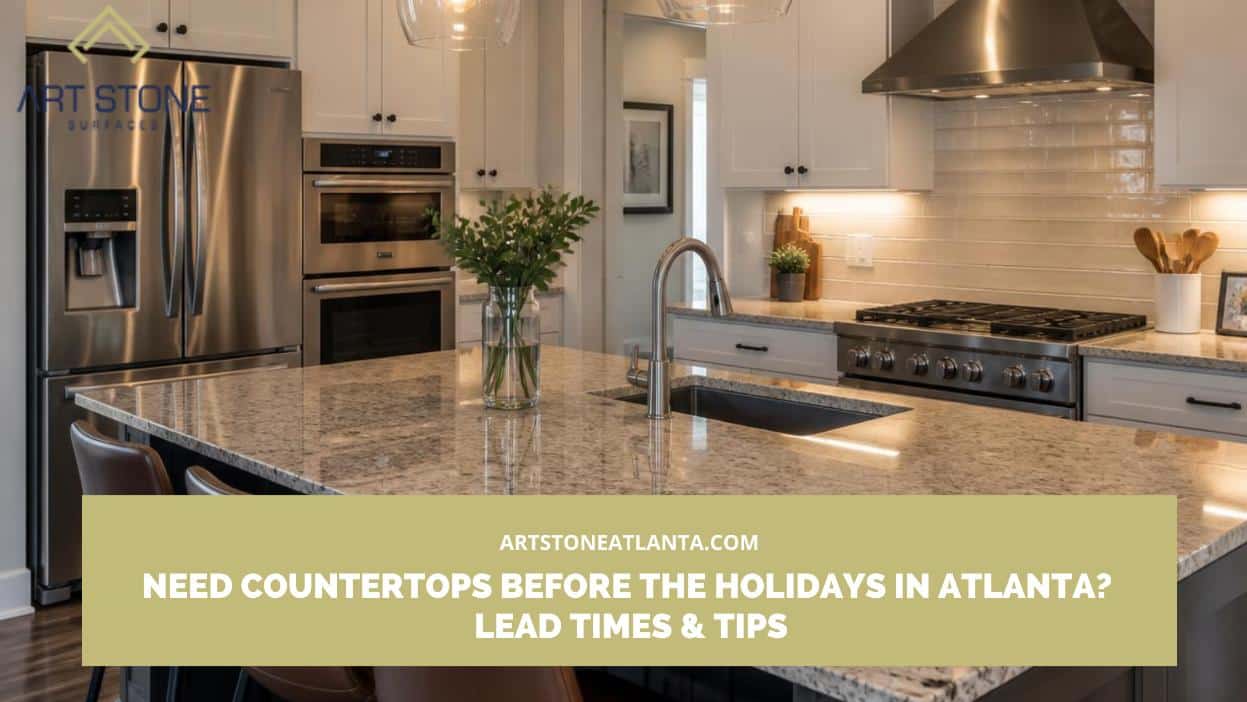 Need Countertops Before the Holidays in Atlanta_ Lead Times & Tips rush countertop install before holidays Atlanta